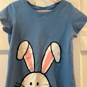 Hanna Andersson Blue Bunny Short Sleeve Tee